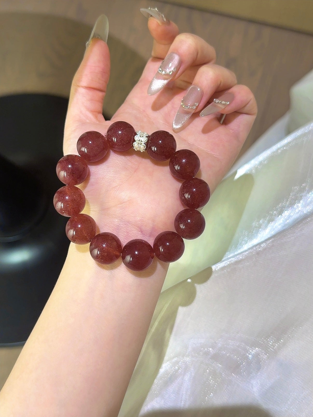 ▫️▪️ Strawberry crystal bracelet